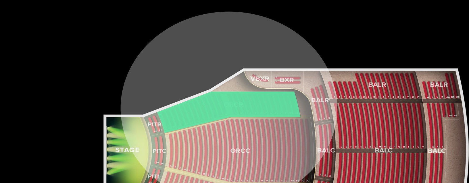 Seat view from Orchestra Right