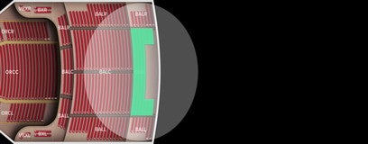 Seat view from Balcony Center