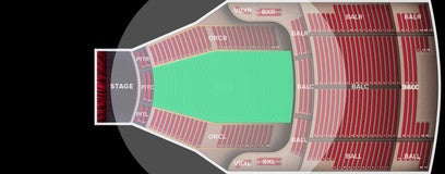 Seat view from Orchestra Center