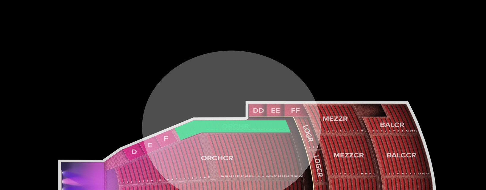 Seat view from Orchestra Right