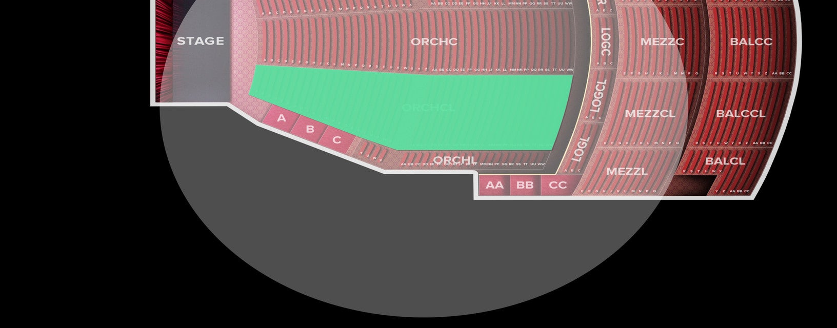 Seat view from Orchestra Center Left