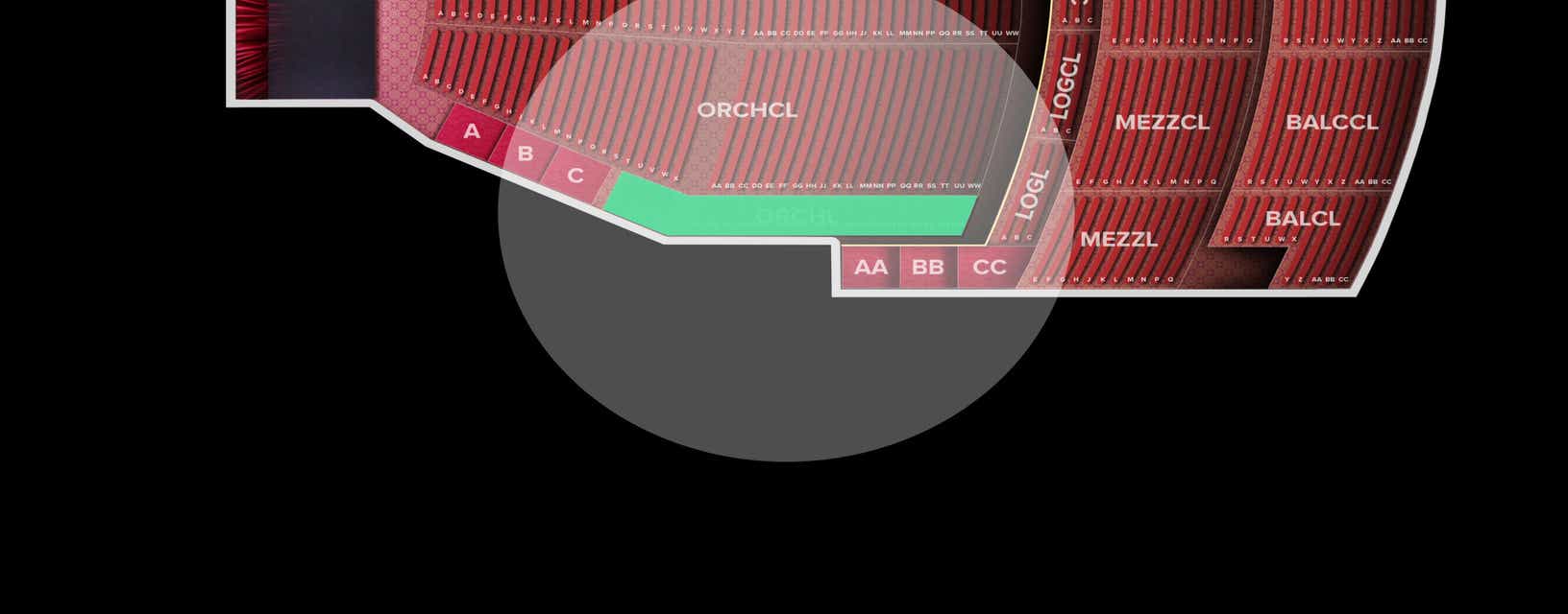 Seat view from Orchestra Left