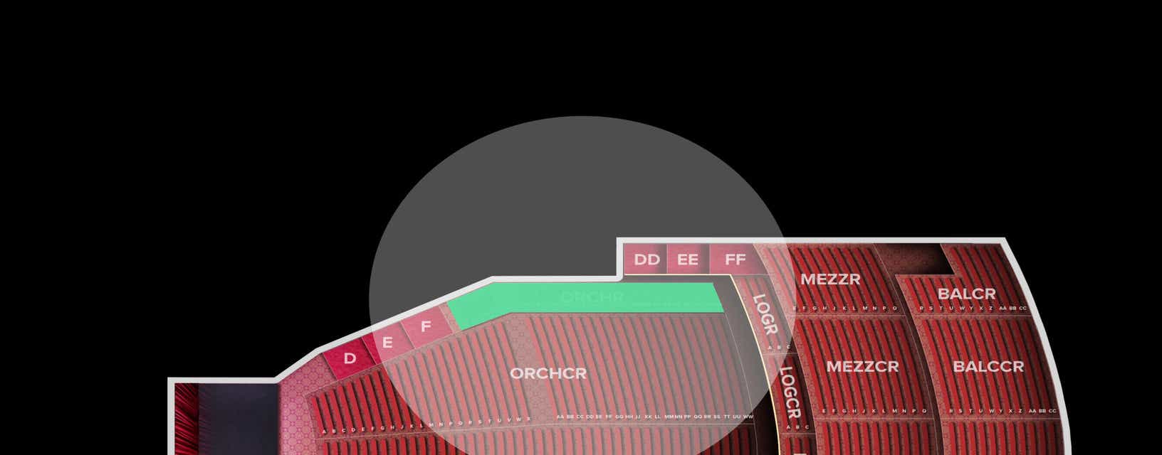 Seat view from Orchestra Right
