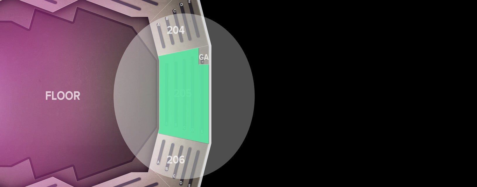 Seat view from Lower