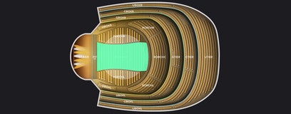 Seat view from Floor Orchestra