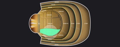 Seat view from Floor Orchestra