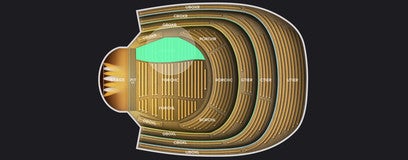 Seat view from Floor Orchestra