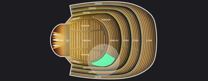 Seat view from Orchestra