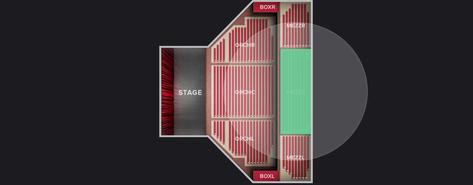 Seat view from Mezzanine