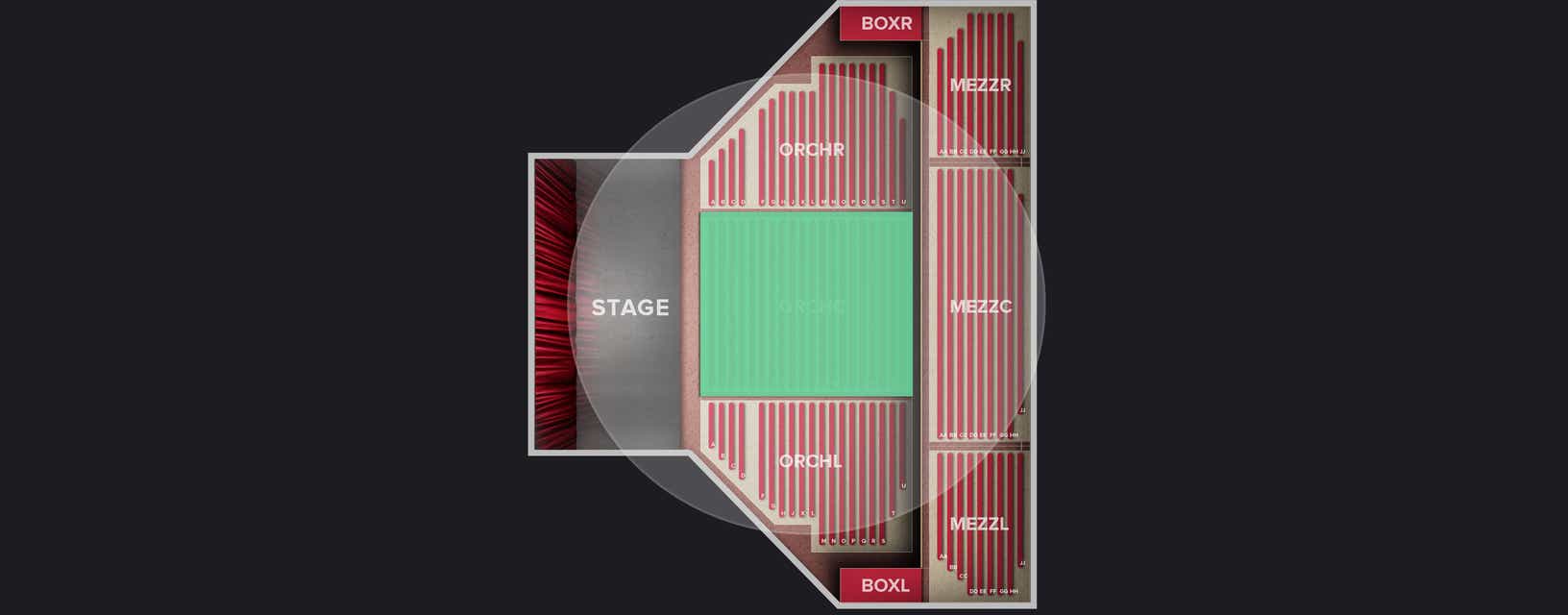 Seat view from Orchestra