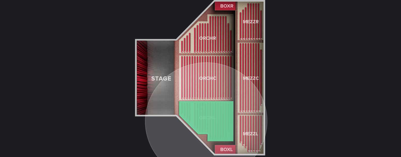 Seat view from Orchestra