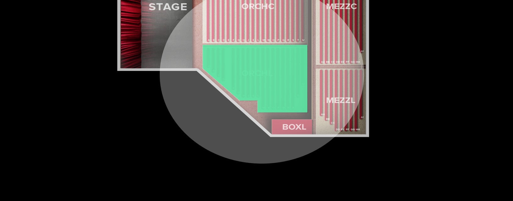 Seat view from Orchestra