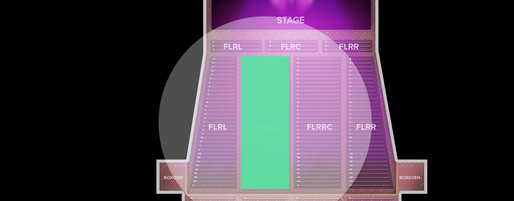 Seat view from Floor Left Center