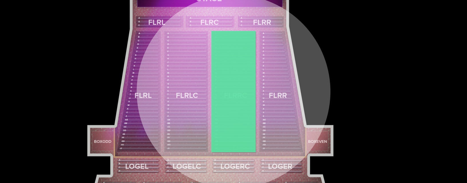 Seat view from Floor Right Center