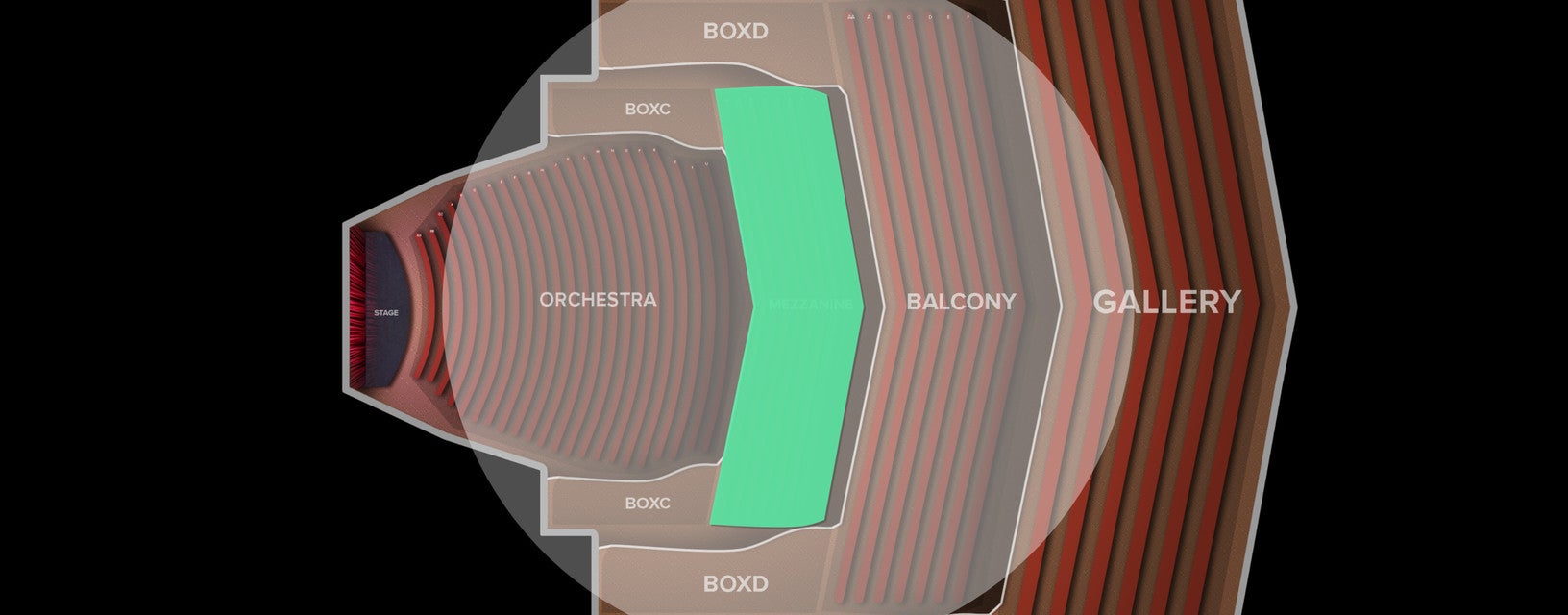 Seat view from Mezzanine