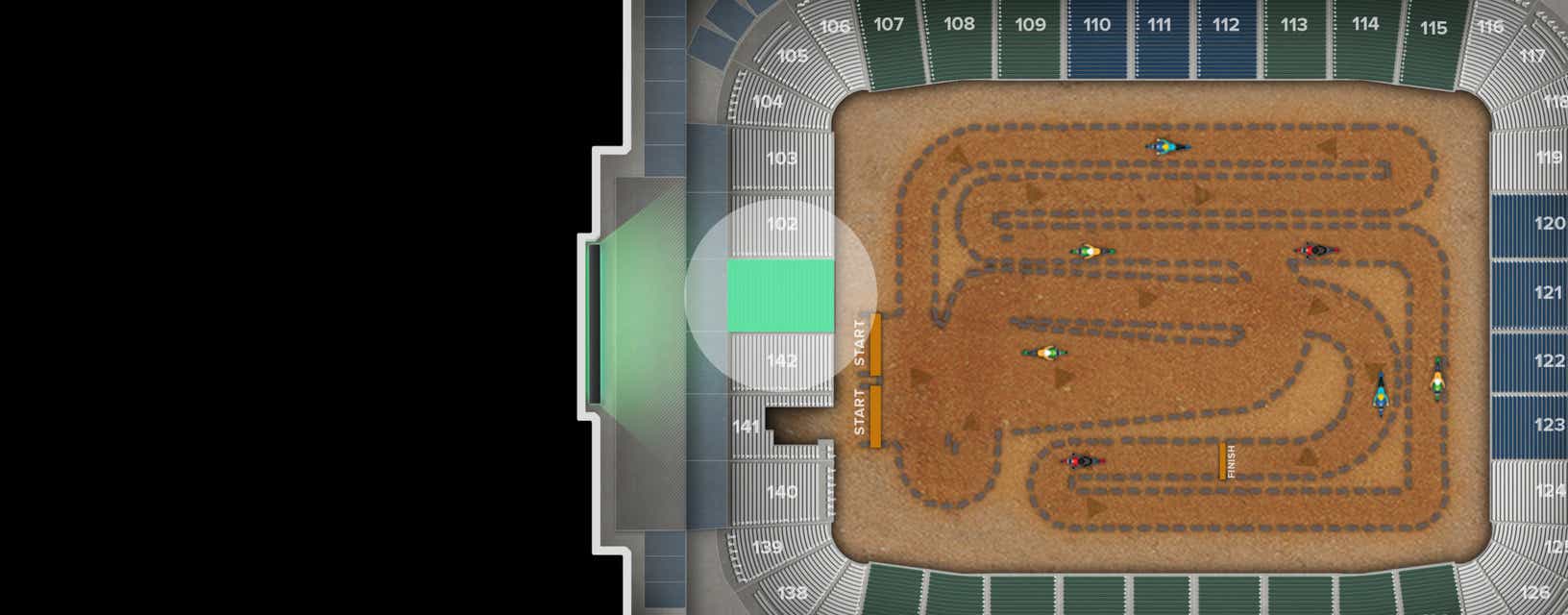 Seat view from Endline