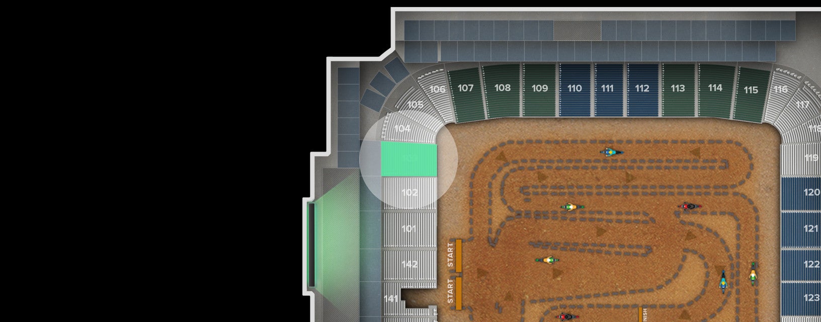 Seat view from Endline