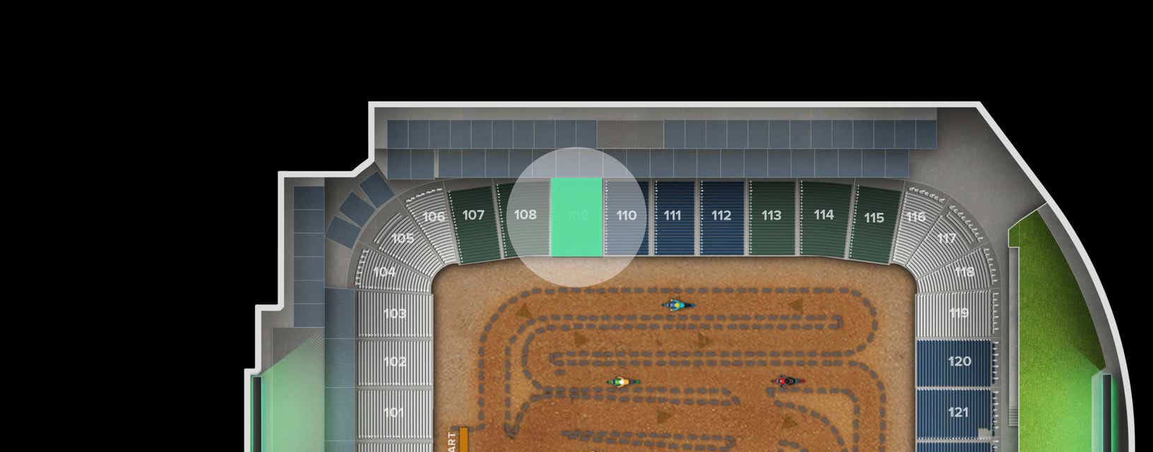 Seat view from Sideline