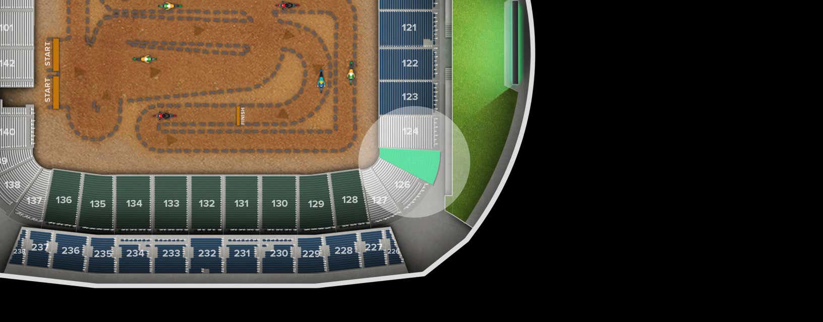 Seat view from Endline