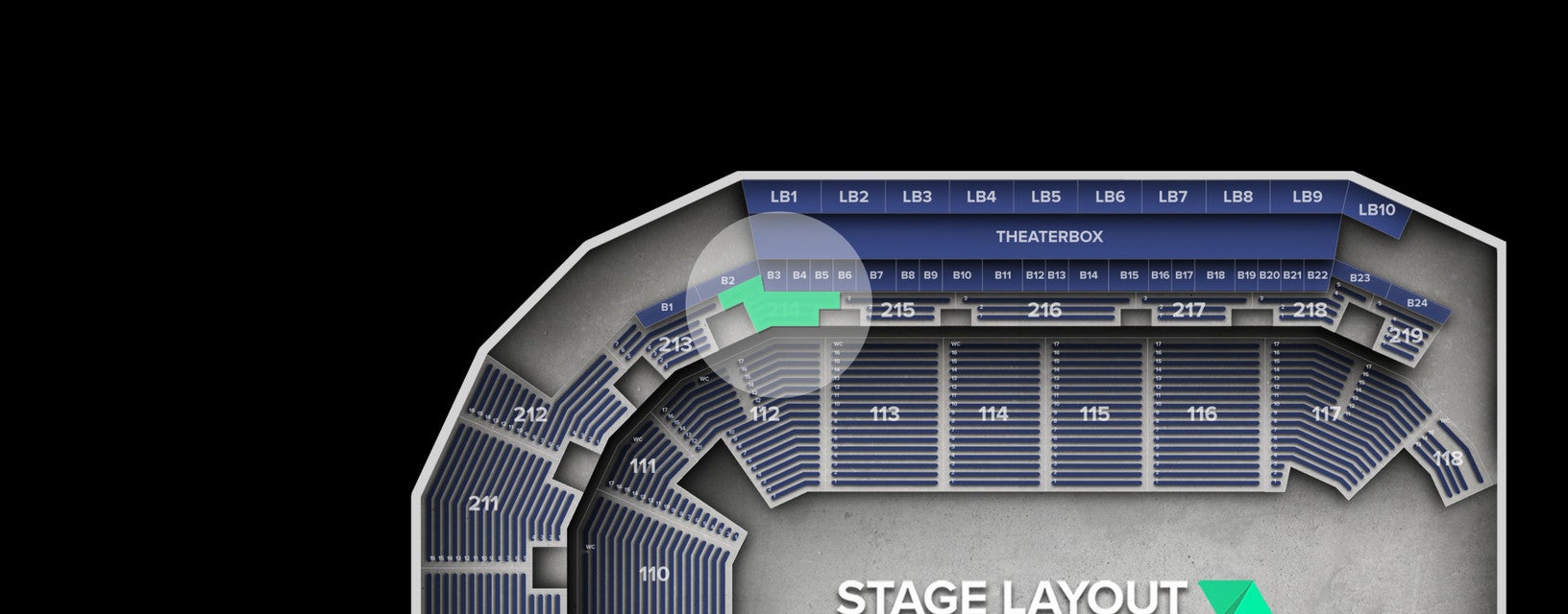 Seat view from Upper