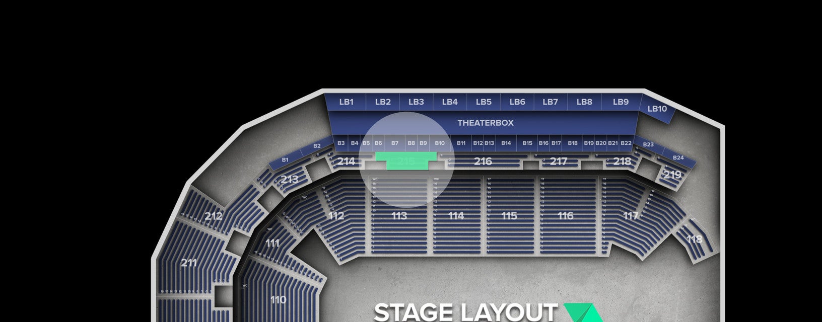 Seat view from Upper