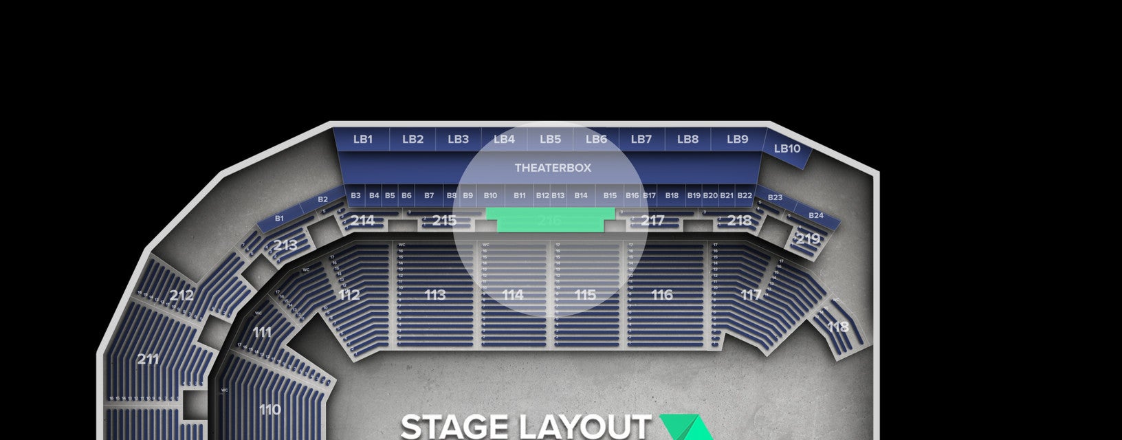 Seat view from Upper