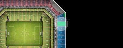 Seat view from Upper End Zone