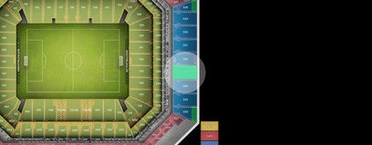 Seat view from Upper End Zone