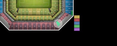 Seat view from Upper End Zone