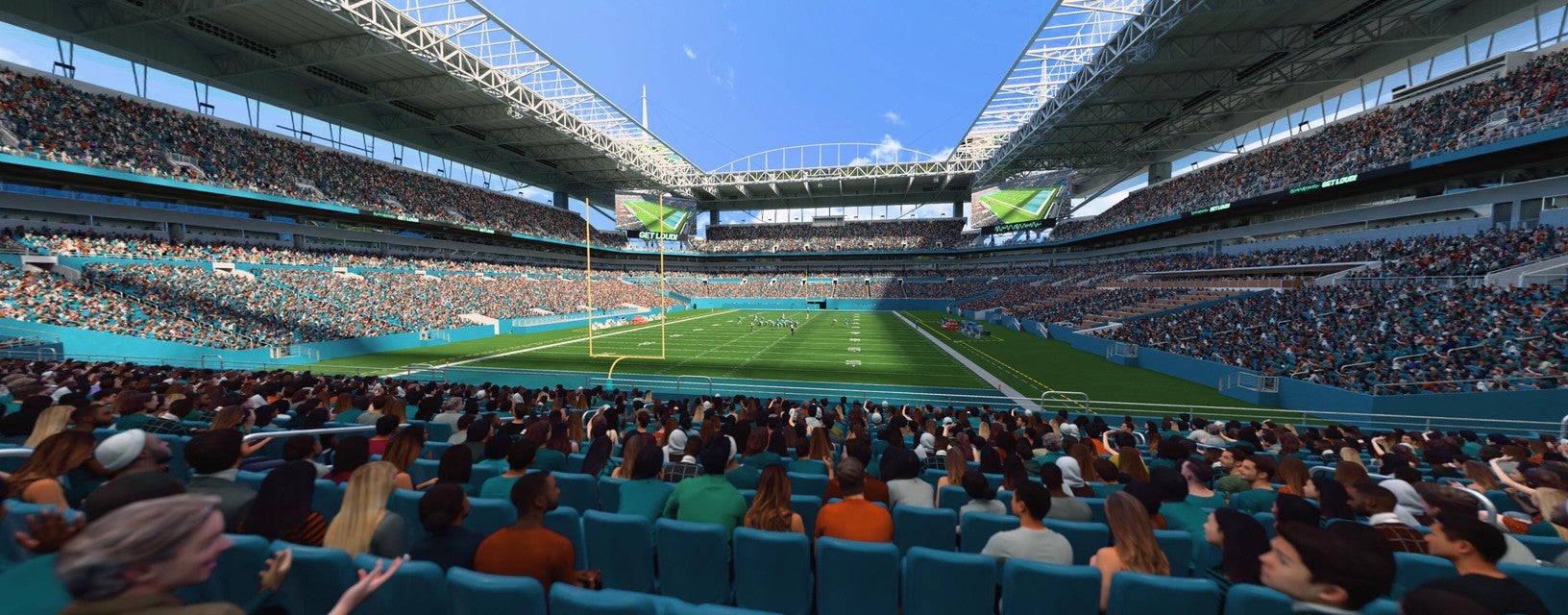 Seat view from Lower End Zone