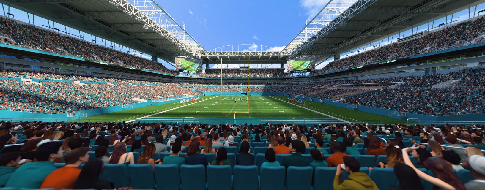 Seat view from Lower End Zone