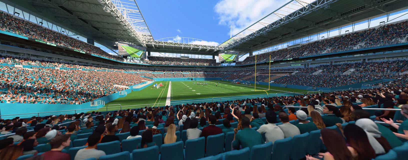 Seat view from Lower End Zone