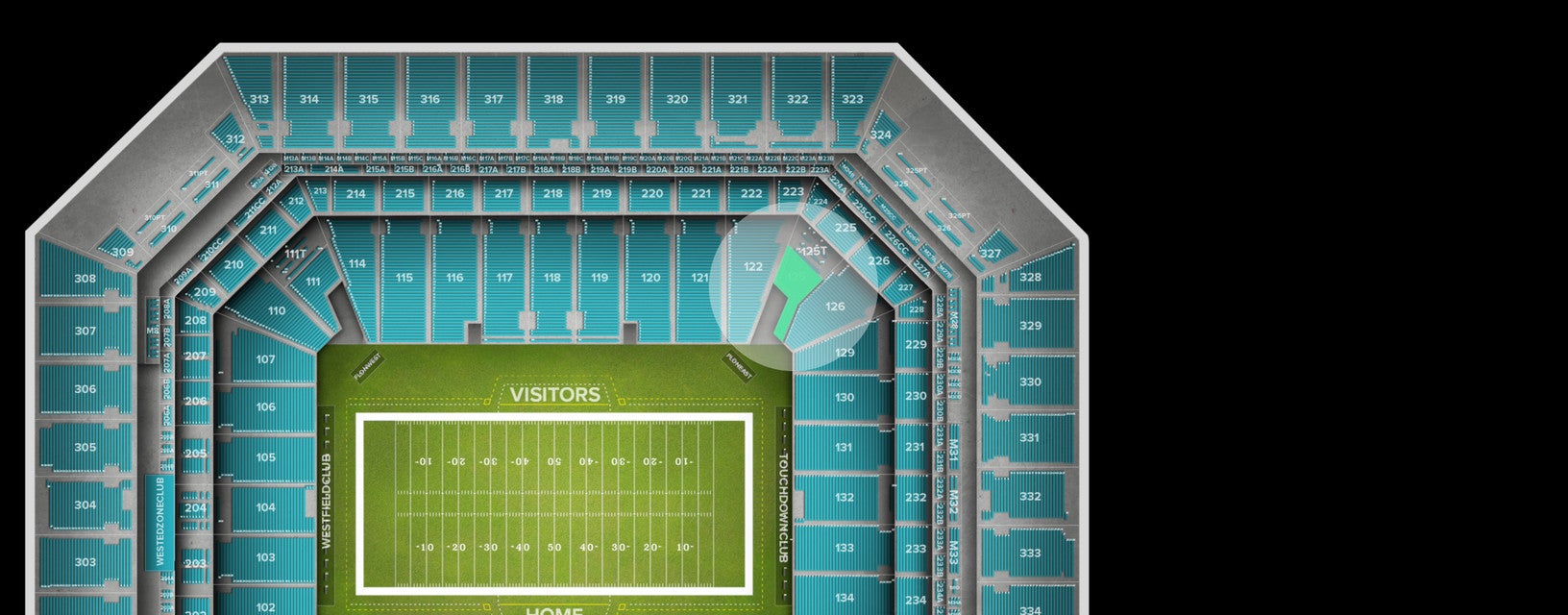 Seat view from Lower Corner