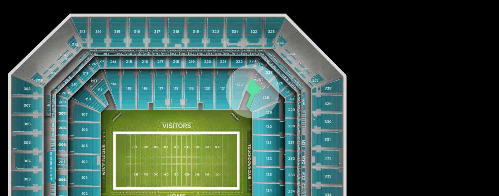 Seat view from Lower Corner