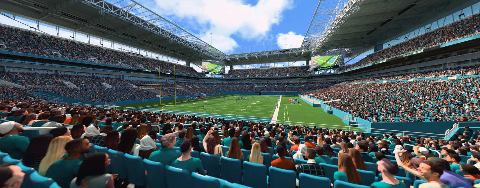 Seat view from Lower End Zone