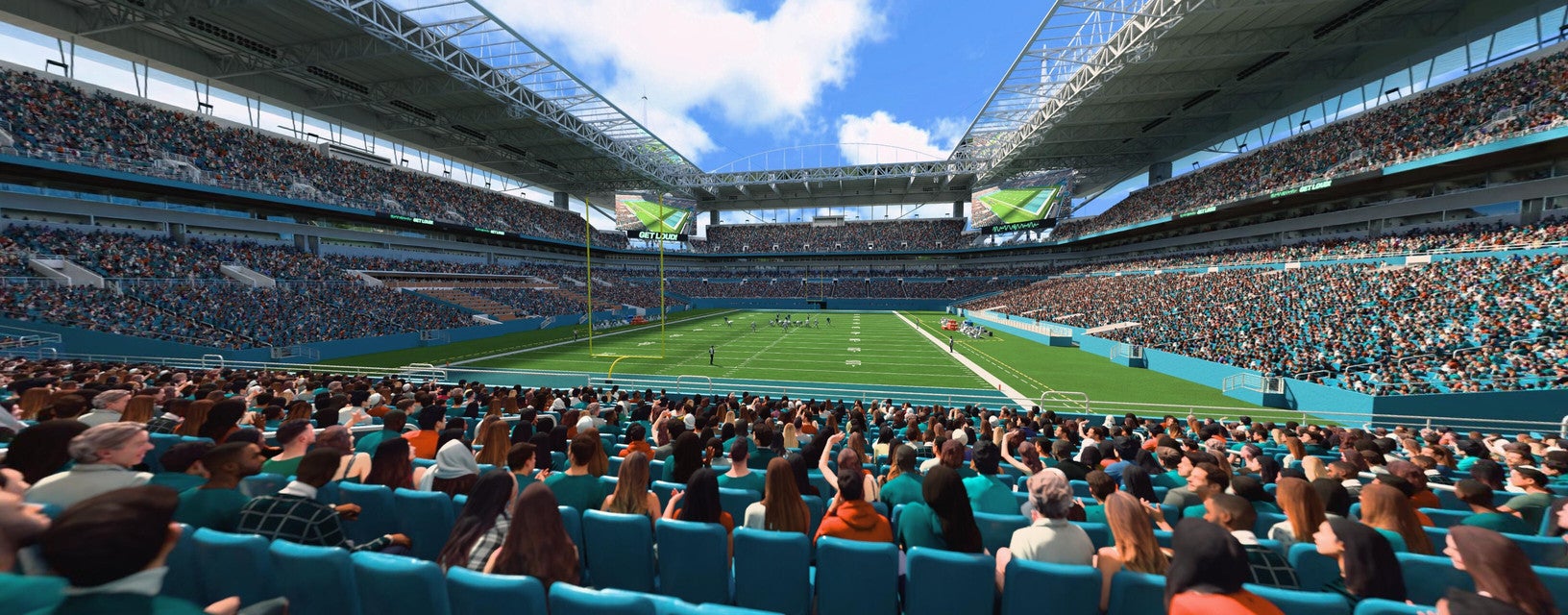 Seat view from Lower End Zone