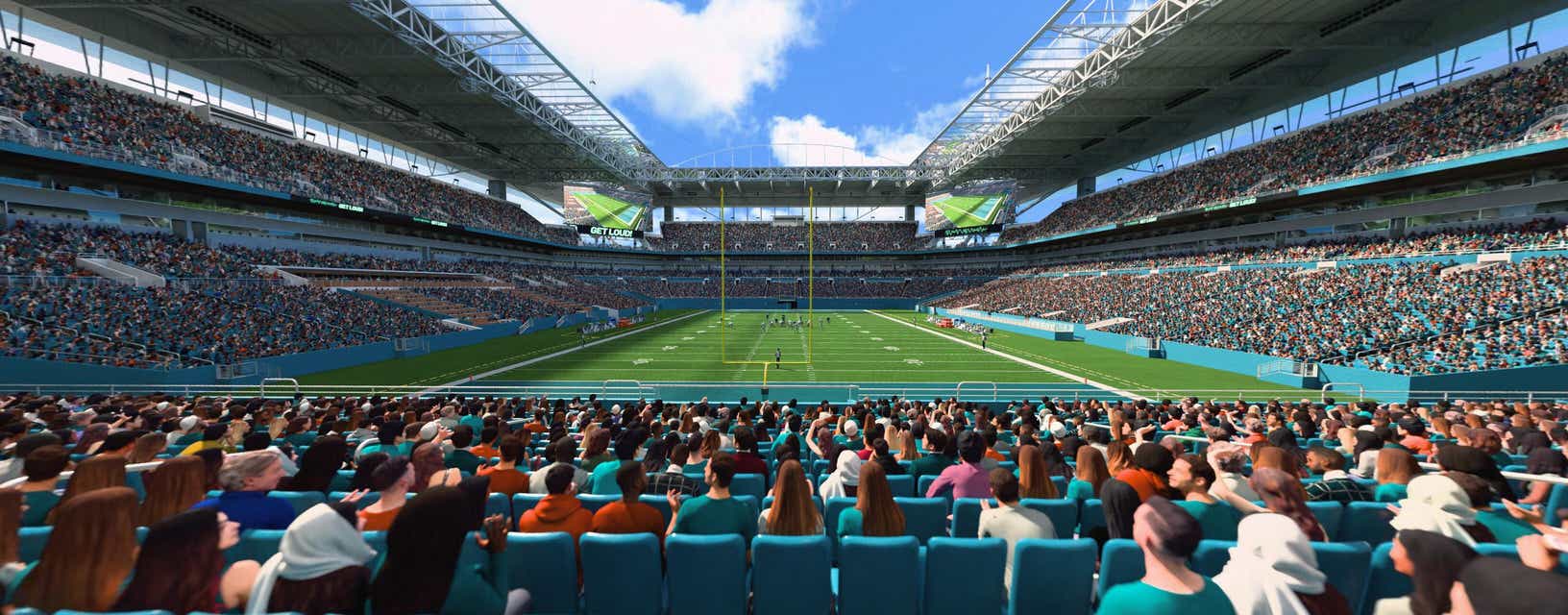 Seat view from Lower End Zone