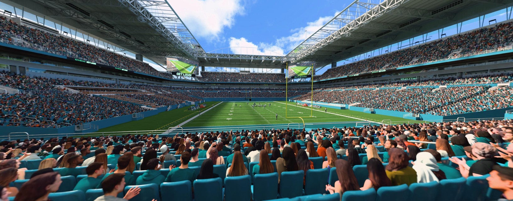 Seat view from Lower End Zone