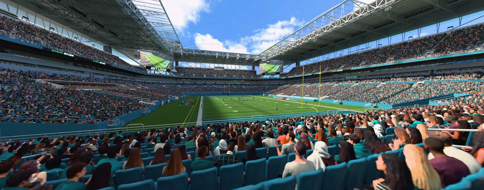 Seat view from Lower End Zone