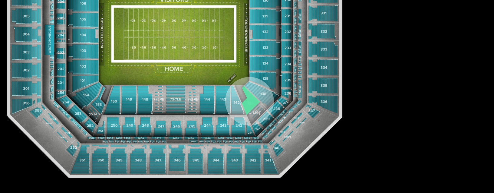 Seat view from Lower Corner