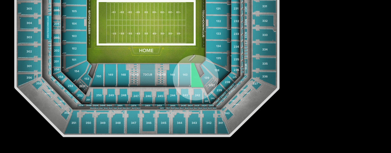 Seat view from Lower Corner