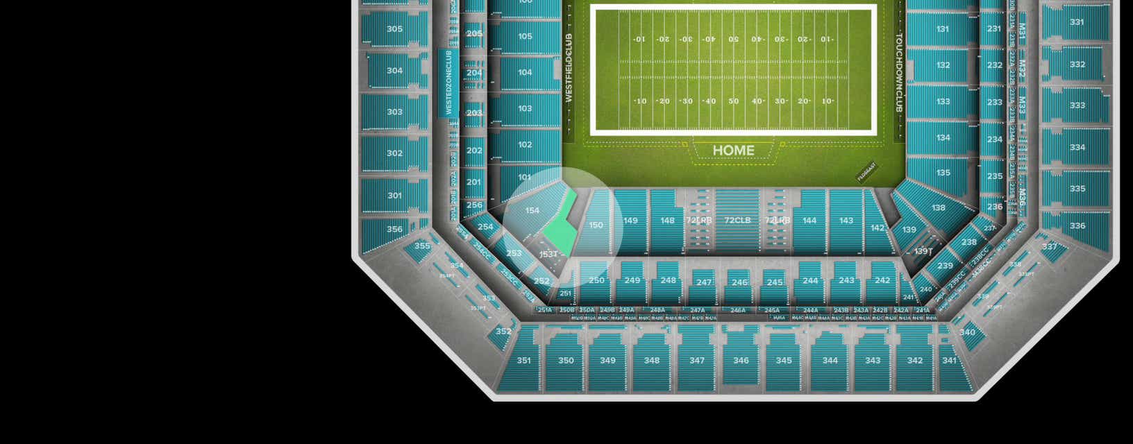 Seat view from Lower Corner