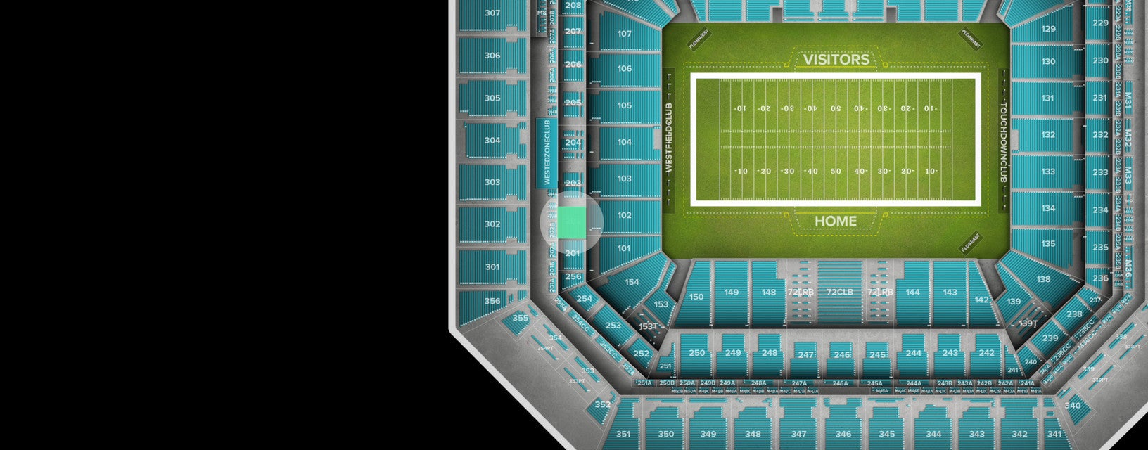 Seat view from Club