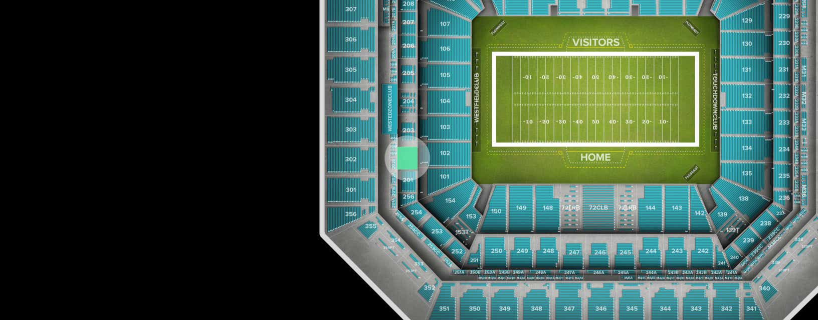 Seat view from Club
