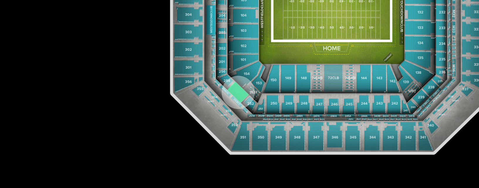 Seat view from Club