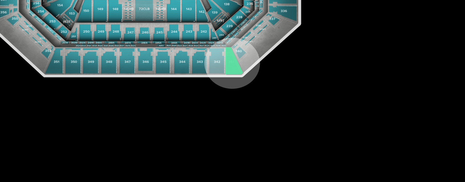 Seat view from Upper Sideline