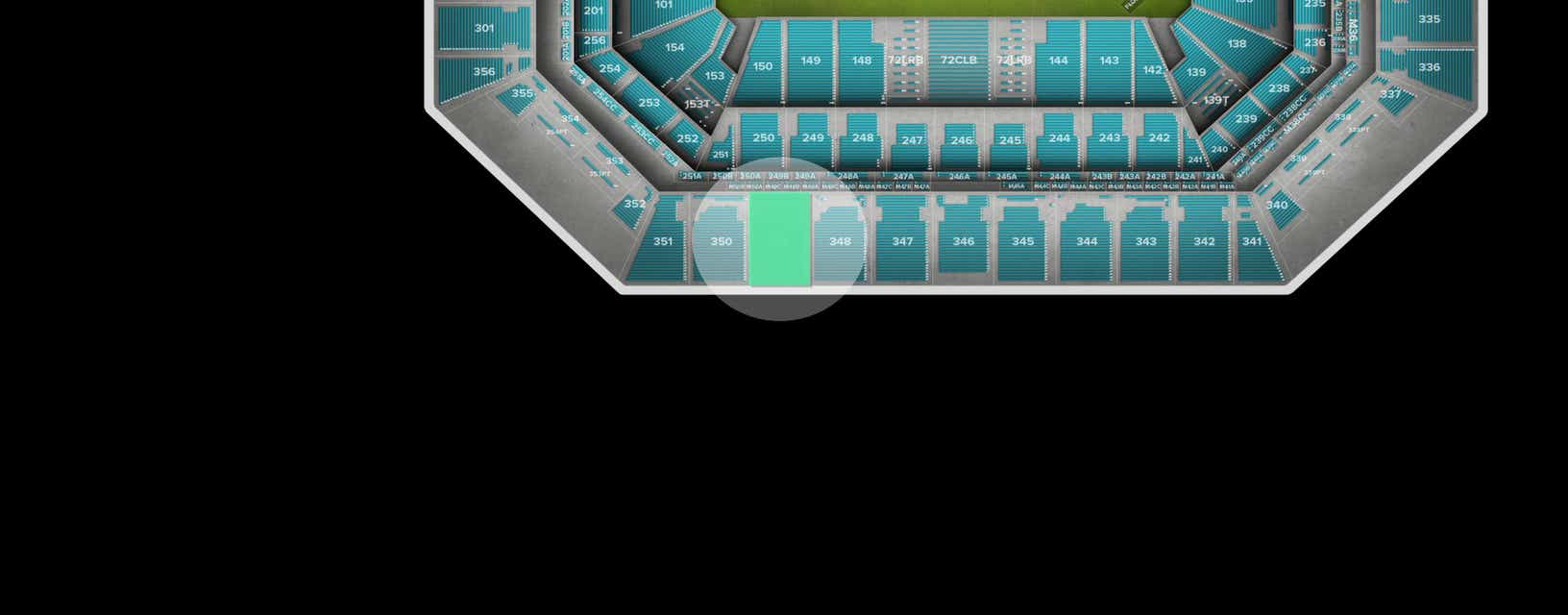 Seat view from Upper Sideline