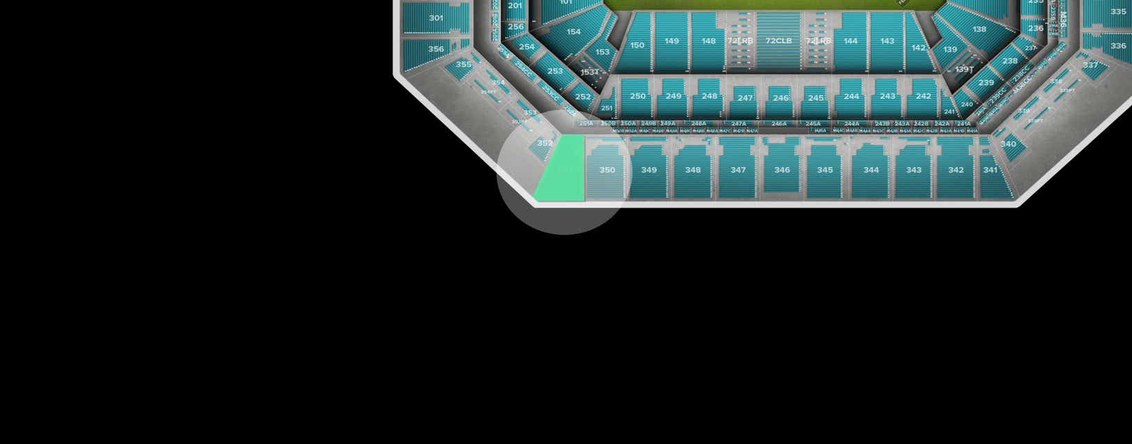 Seat view from Upper Sideline