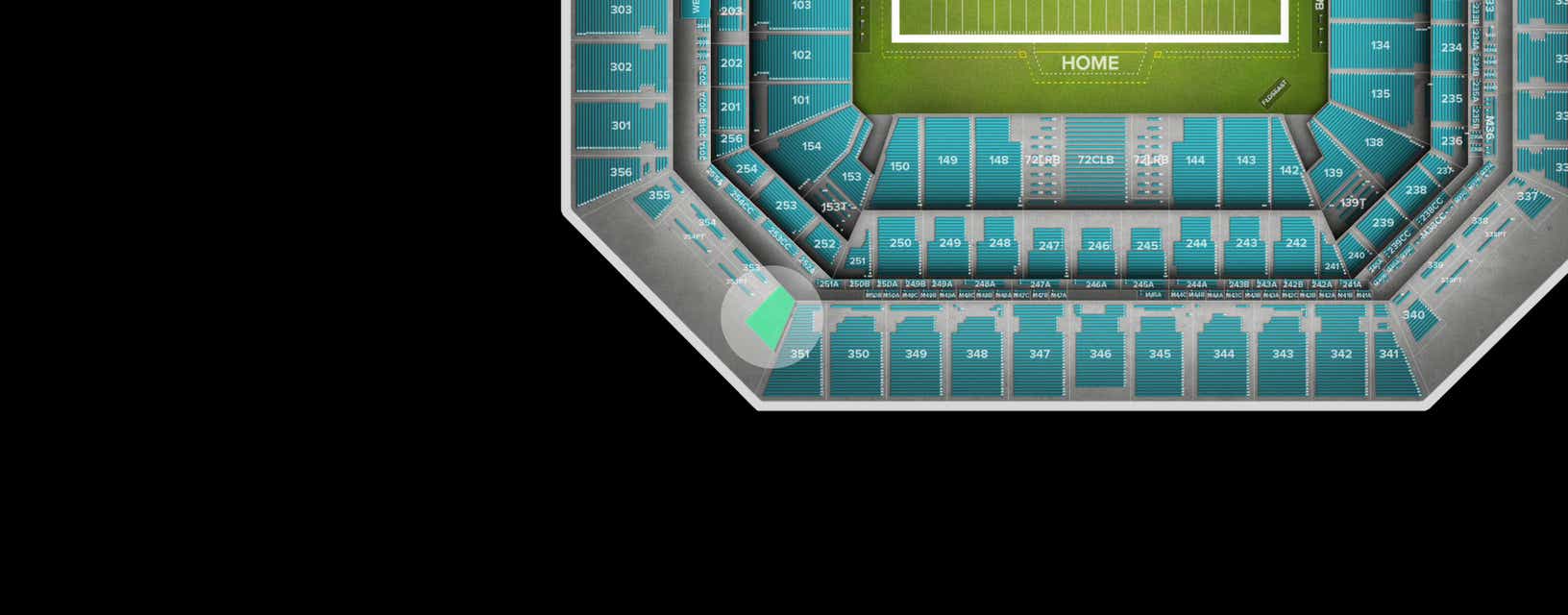 Seat view from Upper End Zone