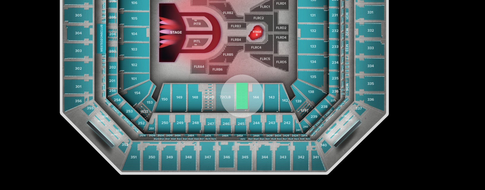 Seat view from Lower